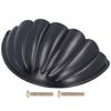 Black HalfMoon Shaped Handle Zinc Alloy Hardware Knob for Cabinet Furniture Home