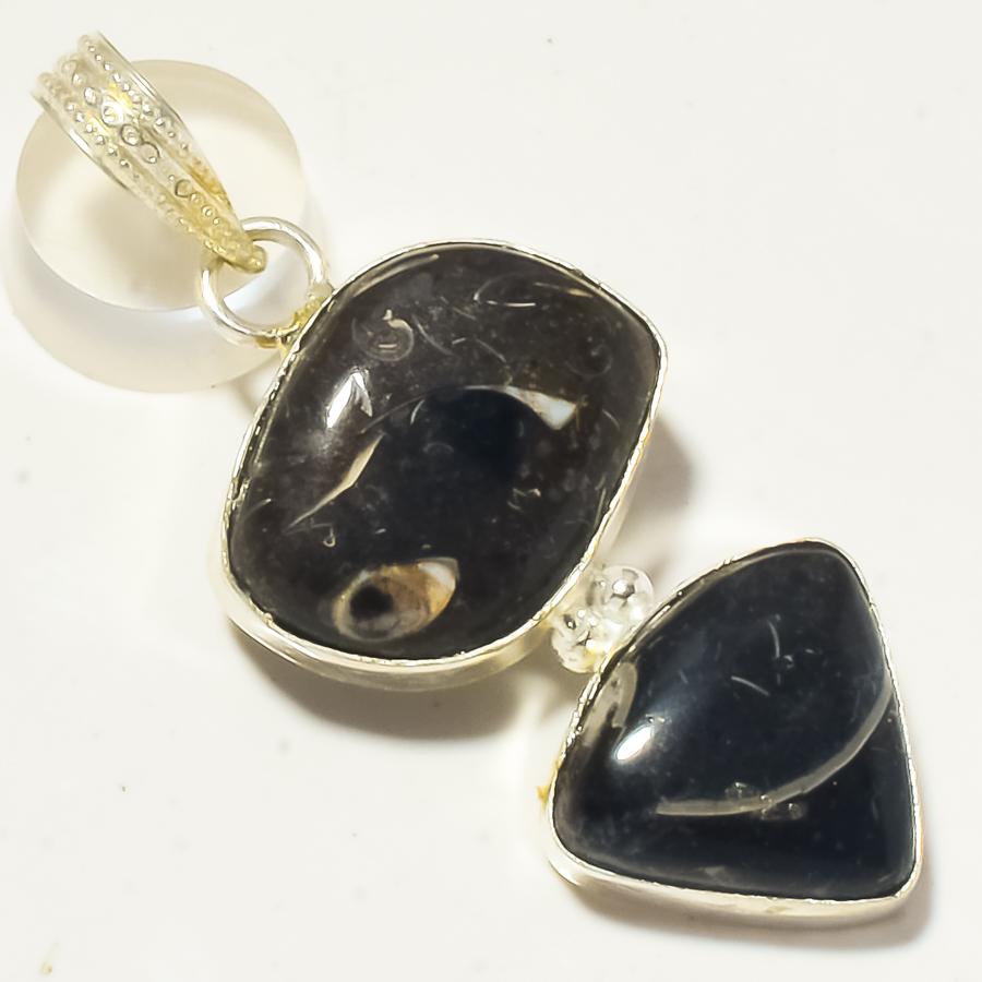 

Польский кулон Turritella Gemstone, ручная работа, уникальный дизайн, ювелирное изделие 2,2 дюйма A1Q26