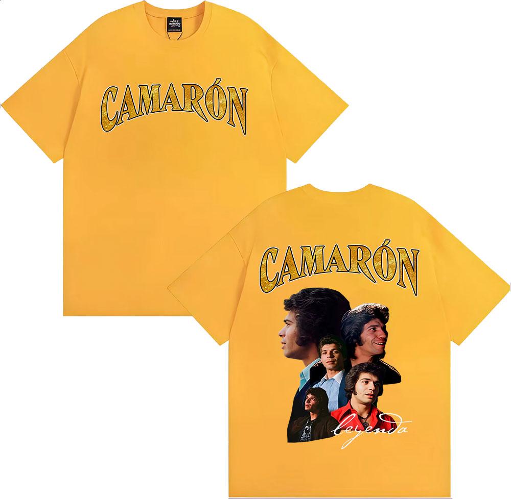 Rock Band Camarón De La Isla Album Merch T-shirts for Men Women Fashion Retro Short Sleeve T Shirt Oversized 100% Cotton T-shirt