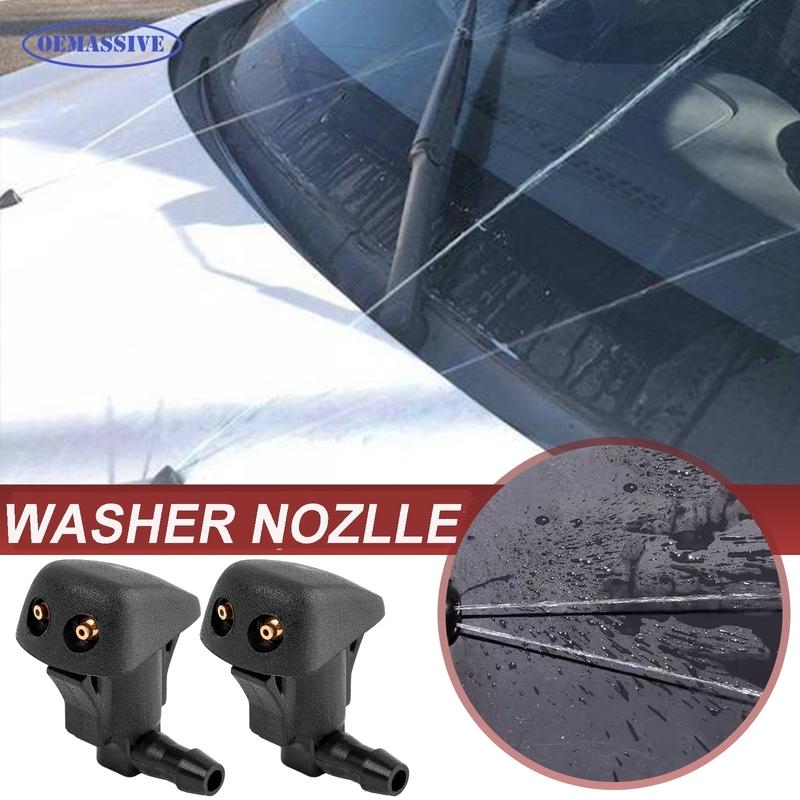 

2Pcs Car Front Windshield Wiper Washer Jet Water Fluid Nozzle 8523532120 8503532140 For Toyota Celica 6 MR2 Tacoma Yaris XP10