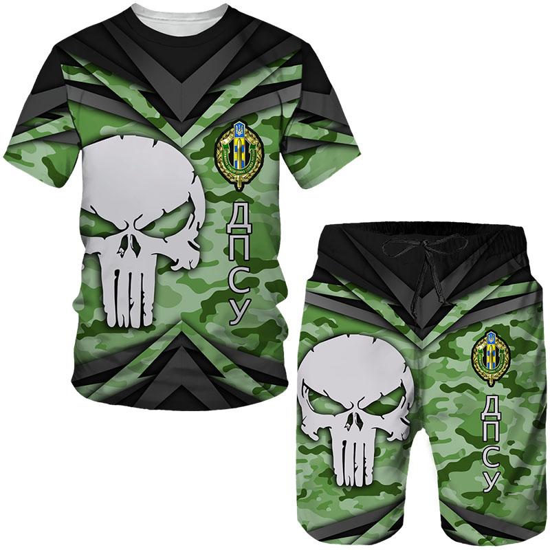 Camuflaj ucrainean 3D imprimat tricouri/pantaloni scurți/seturi pentru bărbați Treninguri militare pentru forțele speciale Îmbrăcăminte pentru forțele speciale Costum pentru bărbați