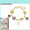 New Arrival Anime One Piece Luffy Panja Dora Metal Bead Bracelet Wholesale