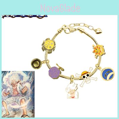 Hochwertiges Legierungs-One Piece Luffy Panja Dora Metallperlenarmband Großhandel