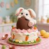 Flexible Silicone Mousse Cake Molds Rabbit Eggs Shaped Shape Chocolate Baking Mould Bakeware for Parties and Celebration