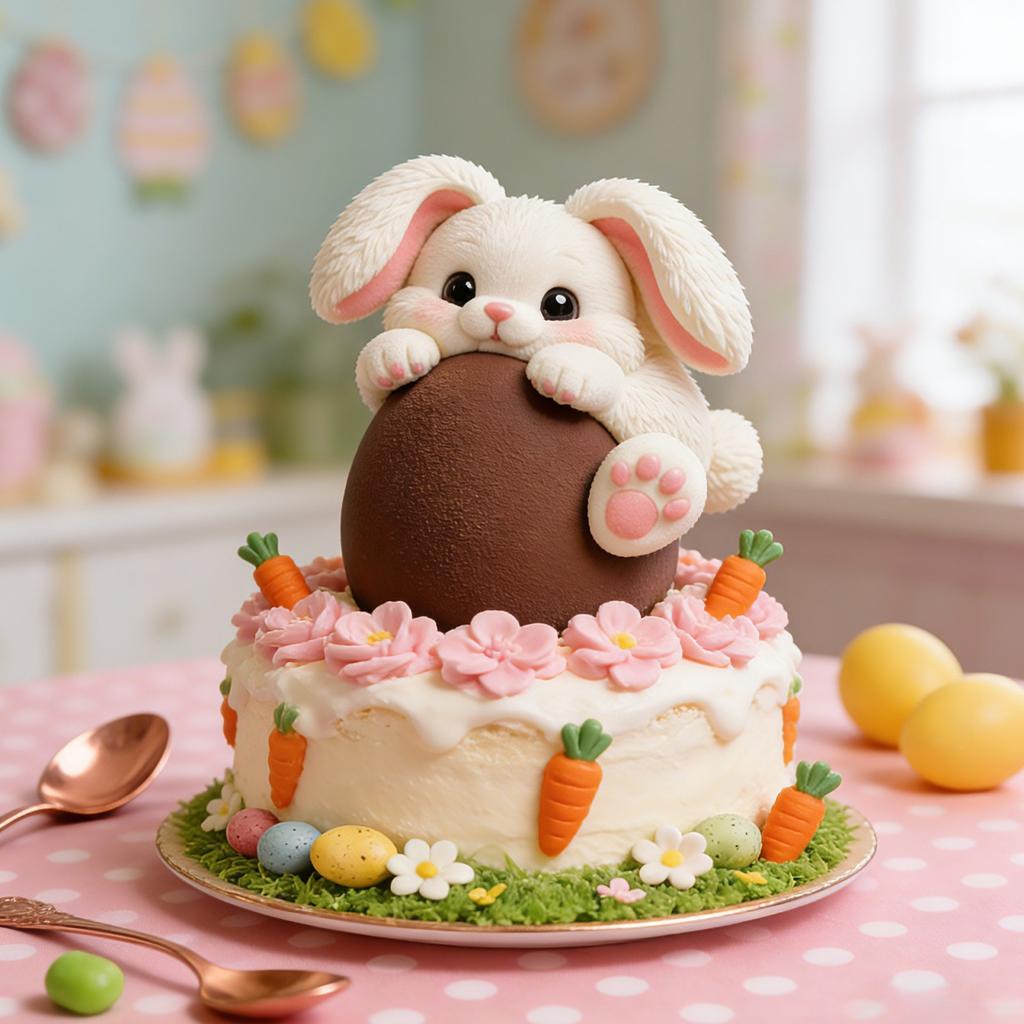 Flexible Silicone Mousse Cake Molds Rabbit Eggs Shaped Shape Chocolate Baking Mould Bakeware for Parties and Celebration