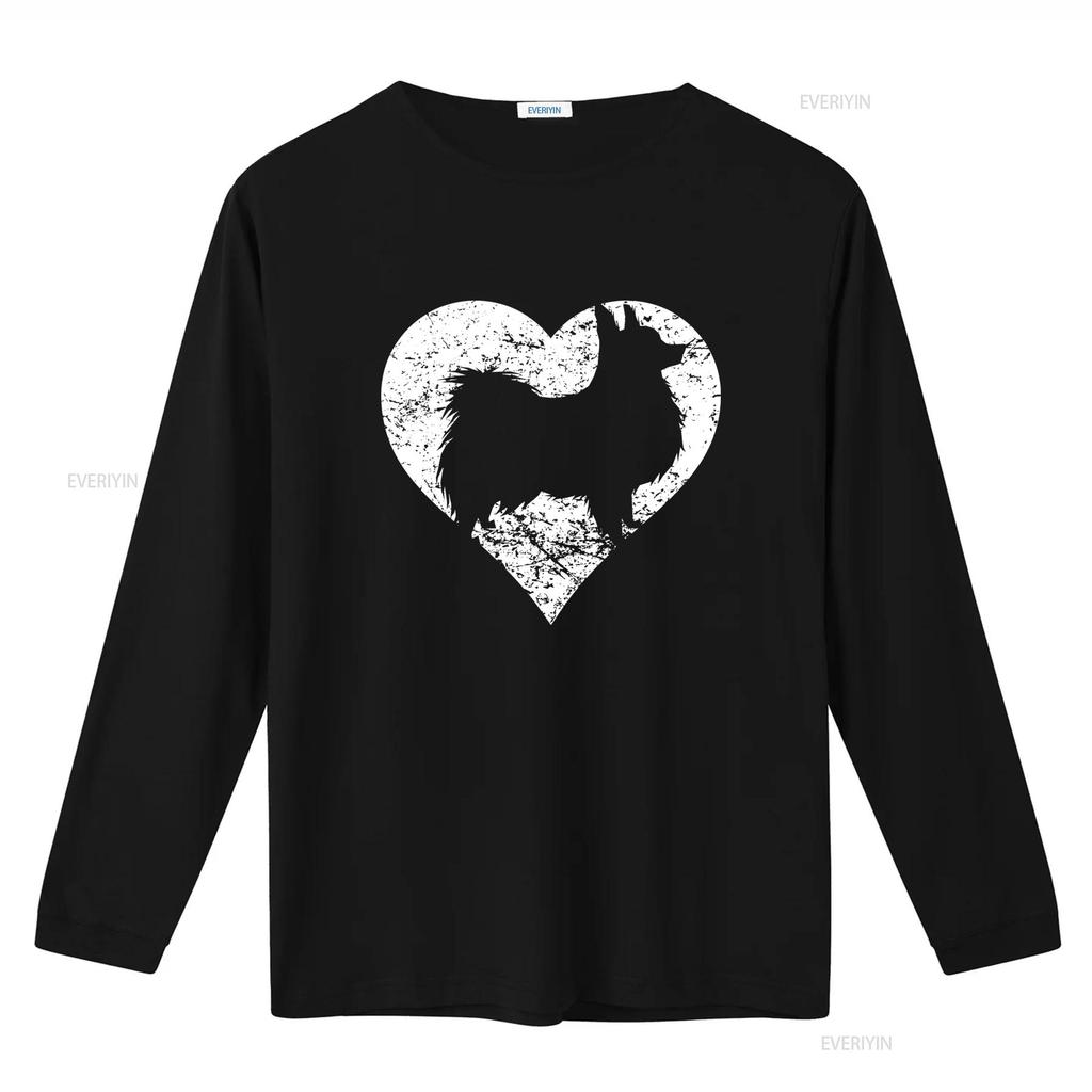 Distressed Gothic Wolf Heart Silhouette Print Streetwear Casual T Shirt Vintage Washed Fashion Versatile Soft