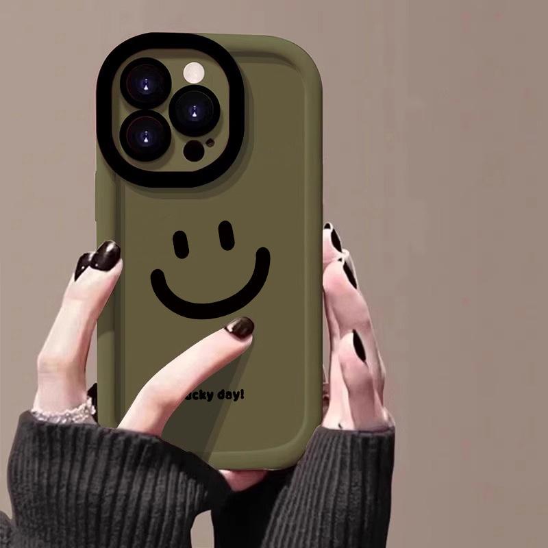 Lucky Big Face for Apple 16promax Mobile Phone Case Painting for IPhone14 Puff 13 Simple 12/11