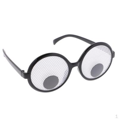 Googly Eyes Glasses – Round Wiggle Eye Favors, Novelty