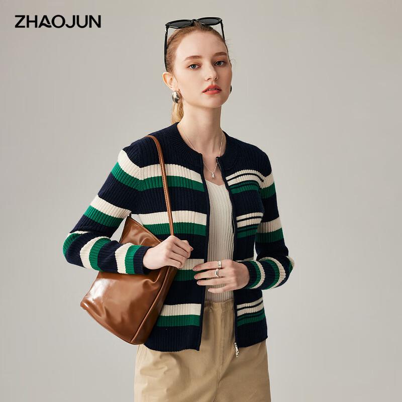 Женский кардиган Zhaojun из 100% кашемира с круглым вырезом XL