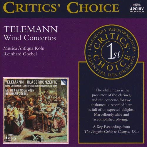 

CD REINHARD GOEBEL - Telemann: Wind Concertos 4767253 Non Japan Classical Used