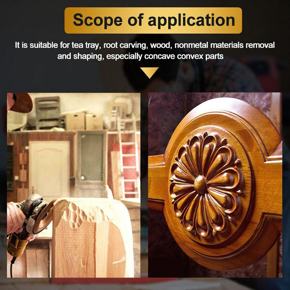 1/3Pcs Abrasive Tool Wood Polishing Wheel Shaping Carving Sanding Angle Grinder Disc