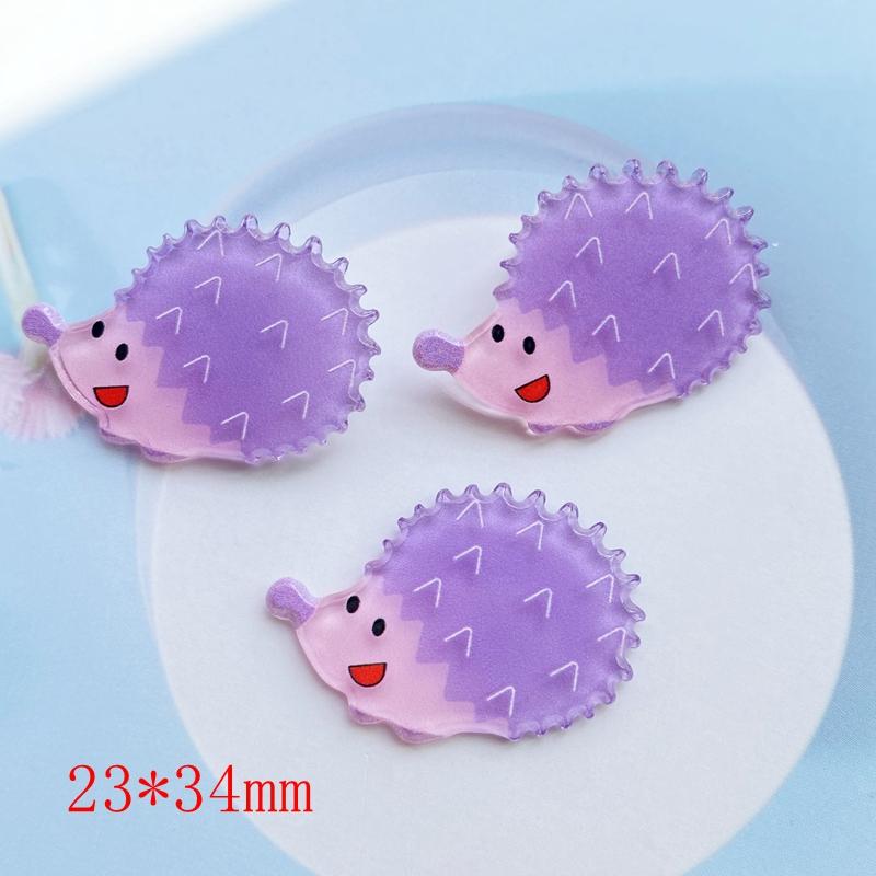 10Pcs/lot Cute Mixed Shiny Cartoon Animals Flatback Acrylic Kawaii Scrapbooking Embellishments Diy Accessories G98