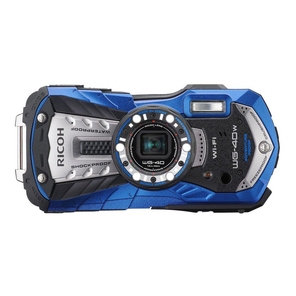 RICOH Waterproof Digital Waterproof to Shockproof to to RICOH BL 04693 WG-40W Camera, Blue, 14m, 1.6m, Cold-resistant -10°C, WG-40W