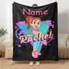 Custom Name Ms. Rachel Theme Printed Blanket - Perfect for Couch, Bed, Travel & Outdoor Use | Machine Washable, Cozy & Durable.