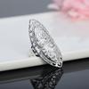 925 Sterling Silver Charm Pattern Ring Woman Wedding Fashion Jewelry