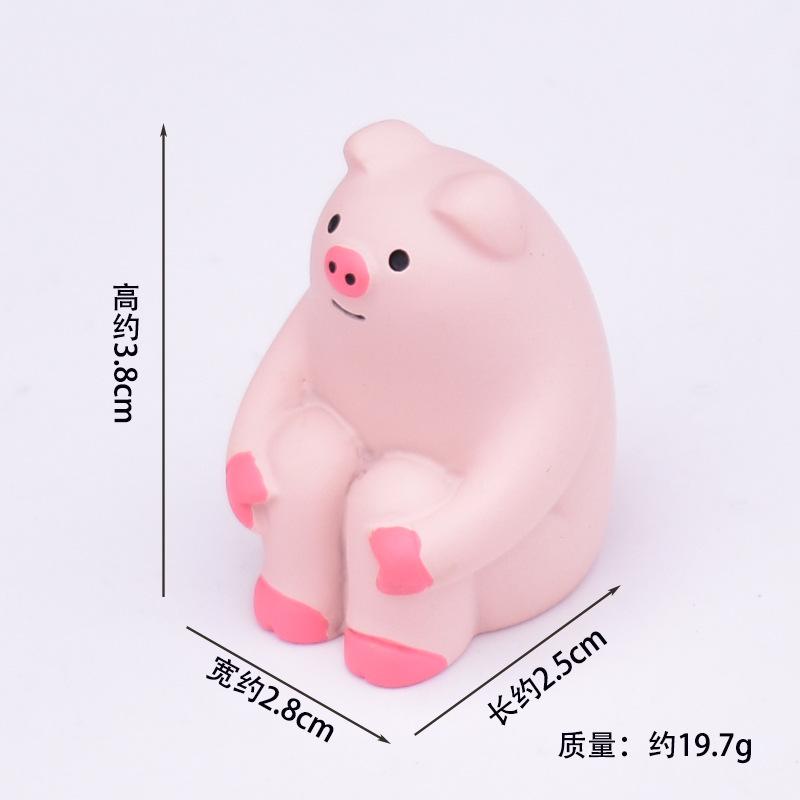 Romance Japanese Cat Groceries Pink raised pig Play Gifts INS Resin Crafts DIY memo clip Small Ornaments Collection Gifts
