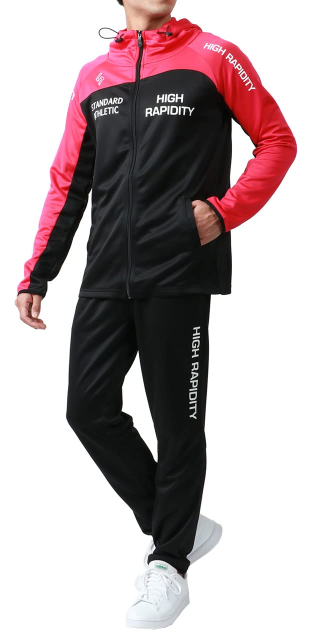 Размеры тренировочной и беговой майки Soleil d Or и идеально подходит в качестве Включает худи и розовый мужской комплект, M, L, LL, 3L, 4L, 5L. подарок. штаны с длинным рукавом. розовый