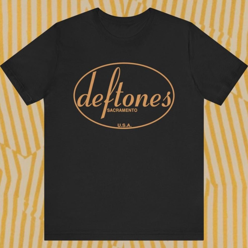 

Vtg Deftones Sacramento USA Cotton Black Full Size T Shirt For Men Unisex T-Shirt XXL