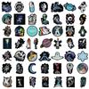 50Pcs Outer Space Astronaut Graffiti Sticker Car Guitar Suitcase Notebook Decal