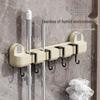 ZNMW Wall-Mounted Mop & Broom Holder Hooks (2-Pack)