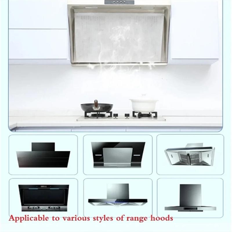 Kuchyňský odsavač par Filtr Vysoký výkon Absorpce oleje Bez kouře Univerzální střih Odolná samolepka Netkaný absorpční papír