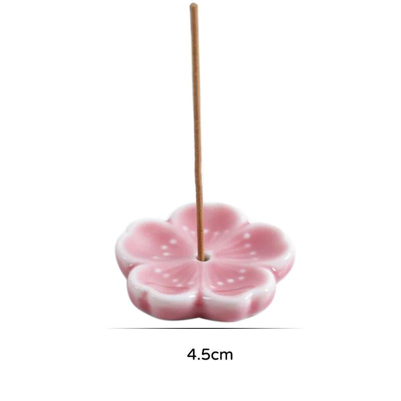 1/2 Stück Kirschblüten Räuchergefäß Zuhause Keramikdekor Räucherstäbchenhalter Aromatherapie Räucherstövchen Büro Teehaus Ornament