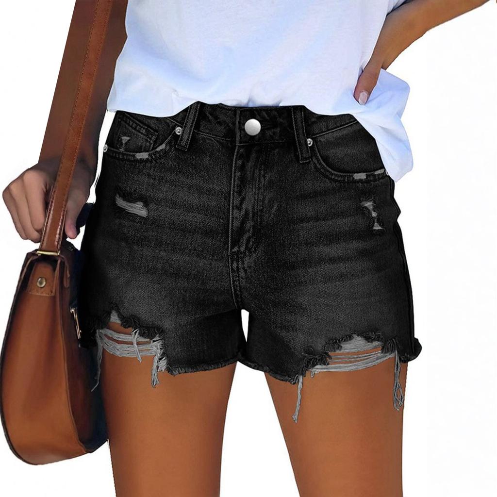 Women's Denim Classic Versatile High Waist Fashionable Shorts