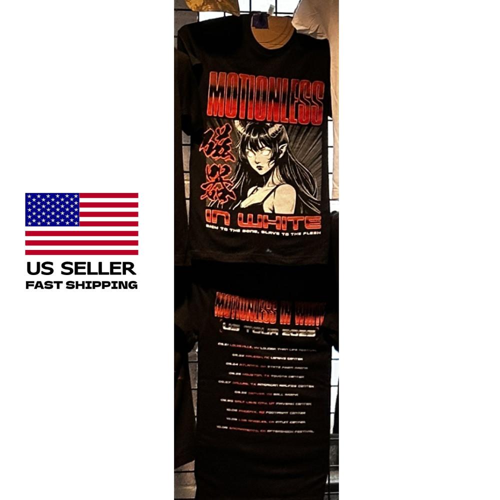 Новая одежда Motionless In White 2025 US Tour Унисекс Футболка XXXL