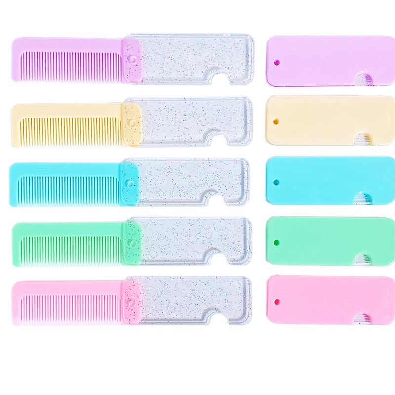 Creative Cute Portable Folding Comb for Children - Mini Home Hairdressing Comb