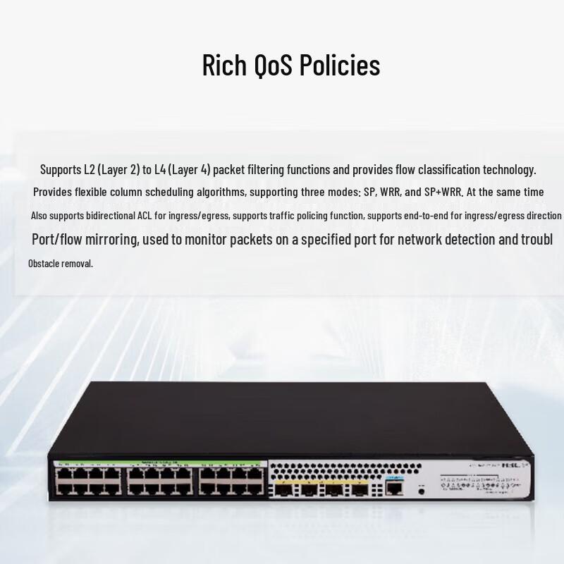 H3C US528S-X-HP Smart Managed Layer 3 PoE Switch