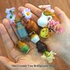 5/7/8Pcs Mini Ceramic Vase Refrigerator Magnet Home Office Kitchen Locker Fridge 3D Miniature Flower Vase Pot Magnetic Decoration Ornament