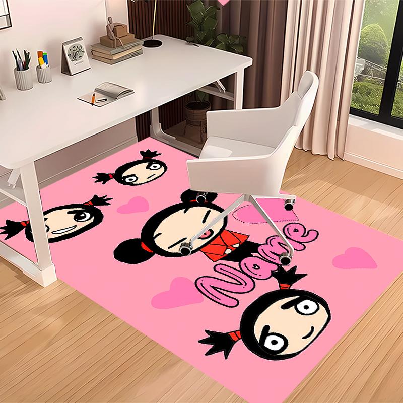 Custom personalization Pucca Print Area Rug - Soft, Washable Non-Slip Indoor Mat,Living Room,Home&Office Decorative Rug