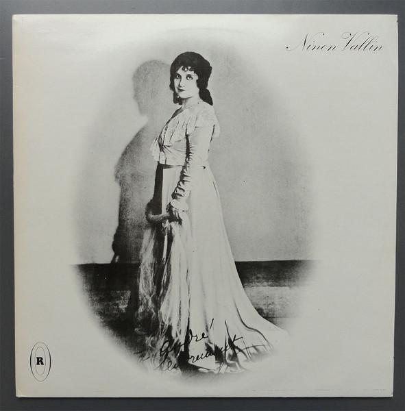 

Виниловая пластинка NINON VALLIN Ninon Vallin GV509 Rubini Records UK Классическая Б/У