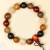 Fashionable Beaded Wrist Chain Elastic Prayer Beads Handchain Sandalwood Bangle Stylish Wristband for Mindfulness