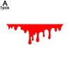 1/2PCS Halloween Drip Blood Car Sticker Horror Car Body Headlight Tail Light Waterproof Red Decals Decor Accessories