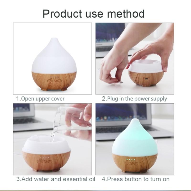 Großer Raum  Ätherisches Öl Diffusor 150ML mit Leiser Ultraschall-Nebel und Automatischer Abschaltung Geeignet für Schlafzimmer Livi