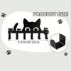 Wall Mount Cat Key Holder 6 Hooks Self Adhesive No Drilling Space Saving Entryway Decor