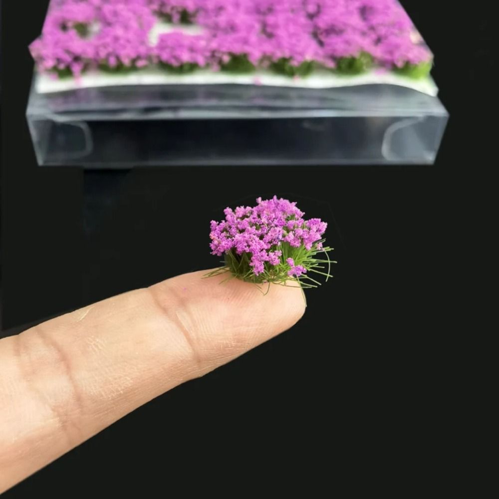 DIY Building Static Flower Tufts Railway Train Flower Grass Model  Micro Landscape