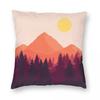 Firewatch Forest Mountain Horizon Pillowcase Polyester Linen Velvet Creative Zip Decorative Throw Pillow Case Home Cushion Case