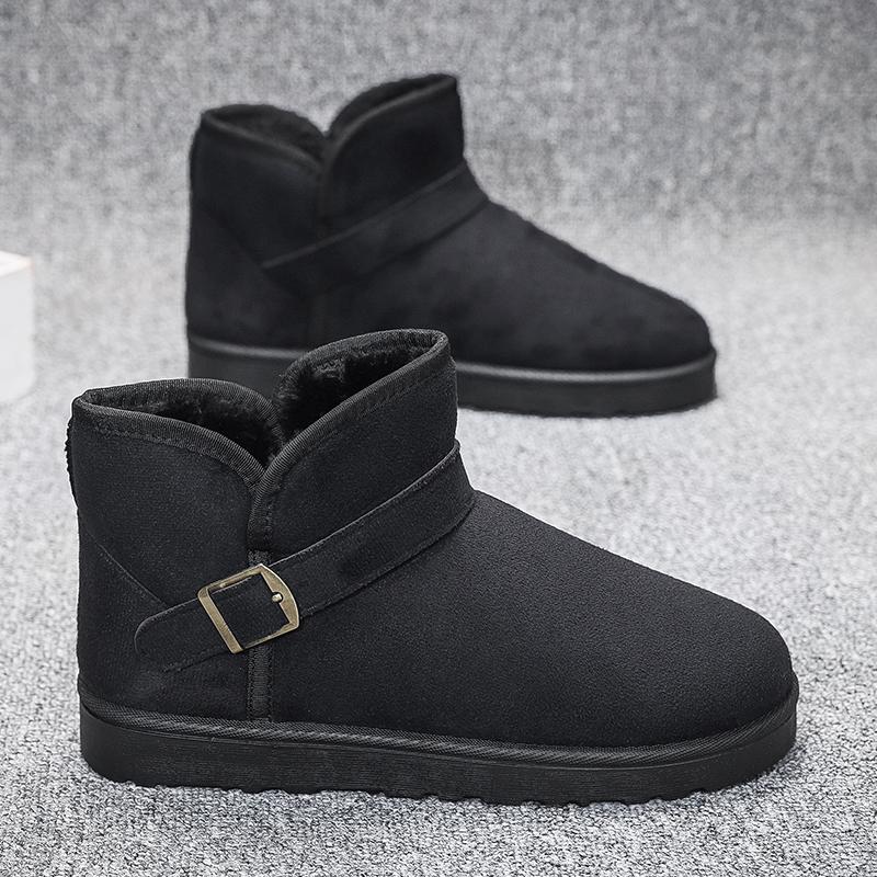 Νέες Ανδρικές Μπότες Χιονιού Χειμερινά Άνετα Βαμβακερά Παπούτσια Ελαφριά Ζεστά Βαμβακερά Παπούτσια Παπούτσια με Χοντρή Σόλα και Φλατ Σόλα για Άνδρες Μπότες για Άνδρες