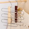 Stainless Steel Multi Tier Pant Hangers Anti-Slip Clothes Rack Pants Storage Rack  Closet