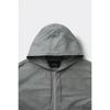 Customellow Loose Fit Vintage Dying Cotton Hoodie Jacket Light Gray Cwuaa25514gy