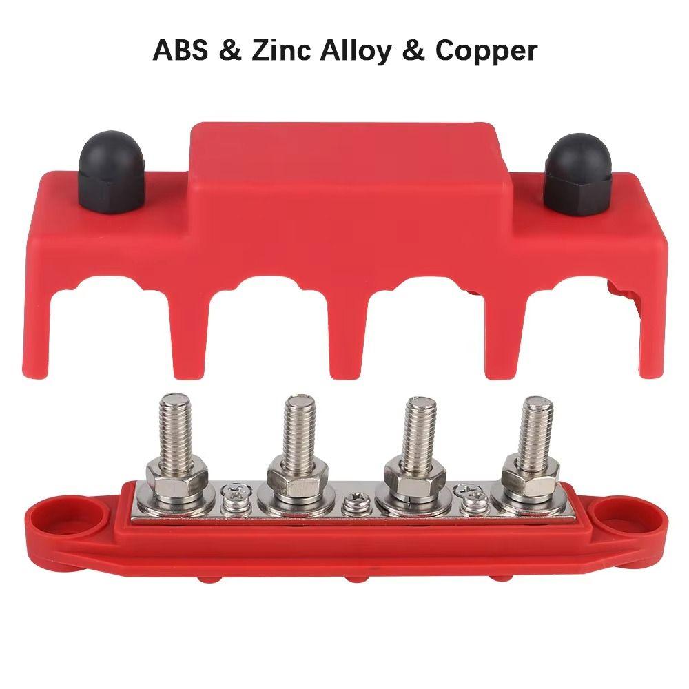 Insulation Base Power Distribution Blocks 4 Studs Wiring Stud Rows Terminal Screw Bus Bar Boat
