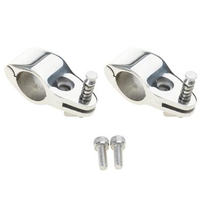 Pack of 2 Stainless Steel Bimini Top Clamps Clip Quick Release Mechanism Saltwater Resistant for 22mm/32mm Marine Tubes