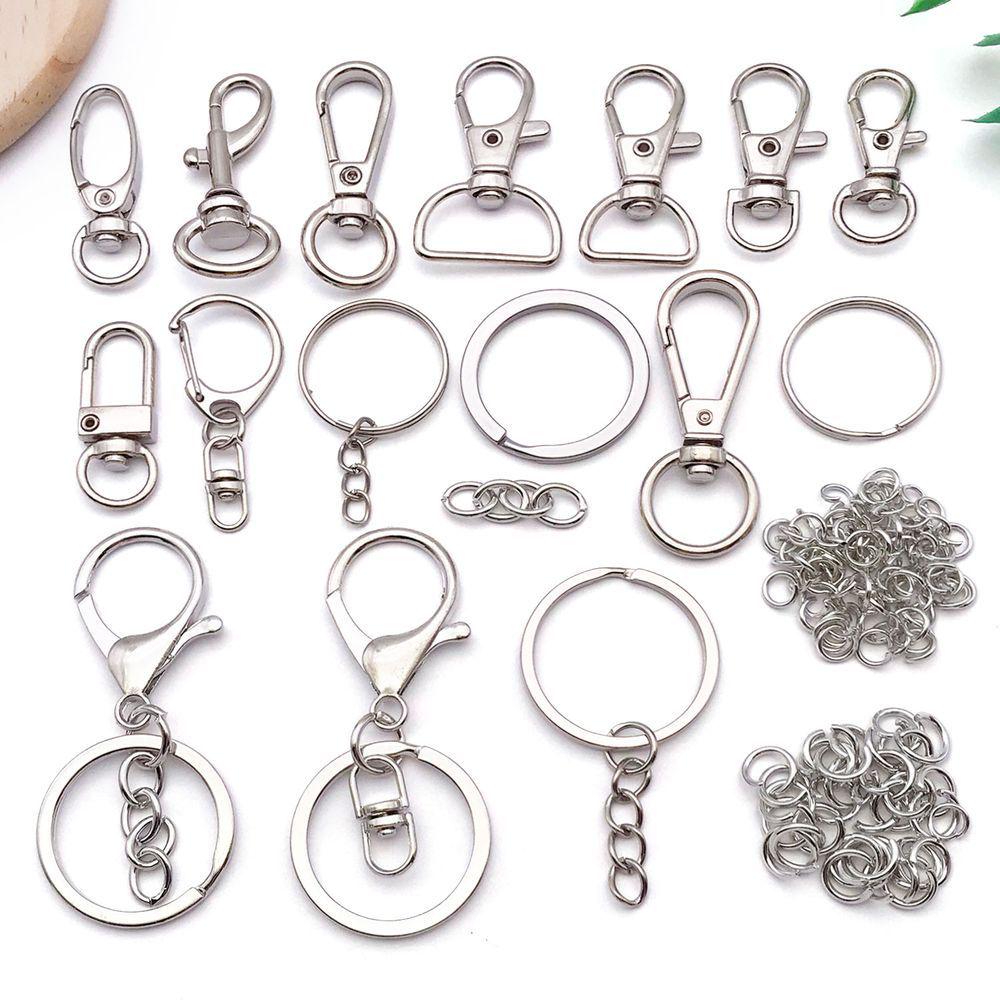 White K Alloy Multi-Style Charm Keychain & Jewelry Accessories