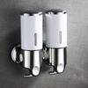 Manueller Seifenspender, Wandmontage, Handgelspender, Flüssigkeitsbehälter für Handseife, Shampoo, Spülung, Duschgel