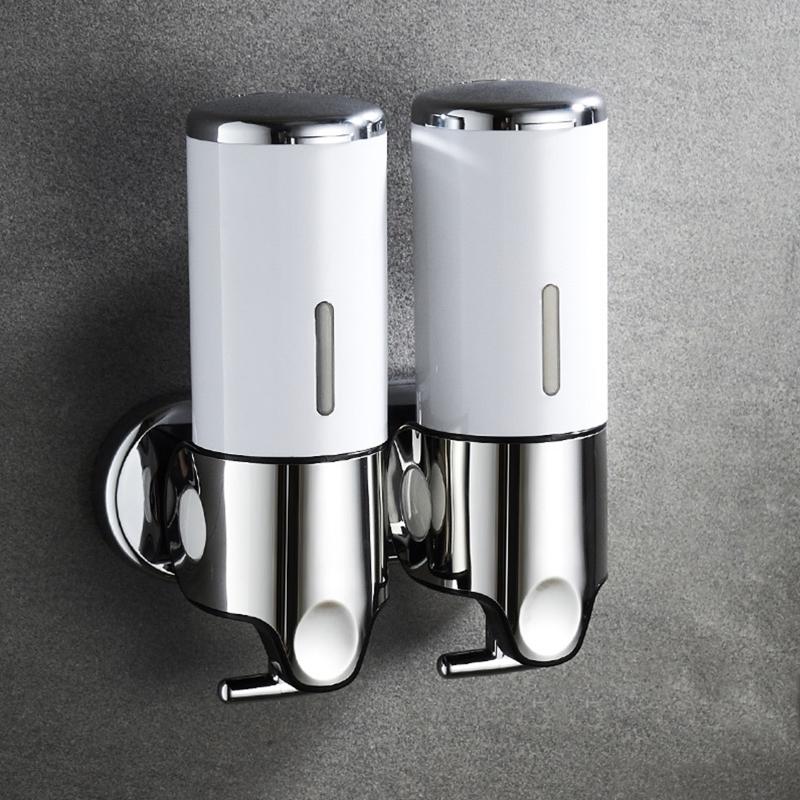 Manueller Seifenspender, Wandmontage, Handgelspender, Flüssigkeitsbehälter für Handseife, Shampoo, Spülung, Duschgel
