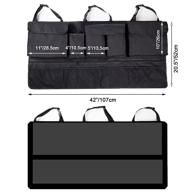 Universal Auto SUV/MPV Organizer Trunk Back Seat Storage Bag Car Rear Multifunctional Storage Net Pocket Car Interior Supplies