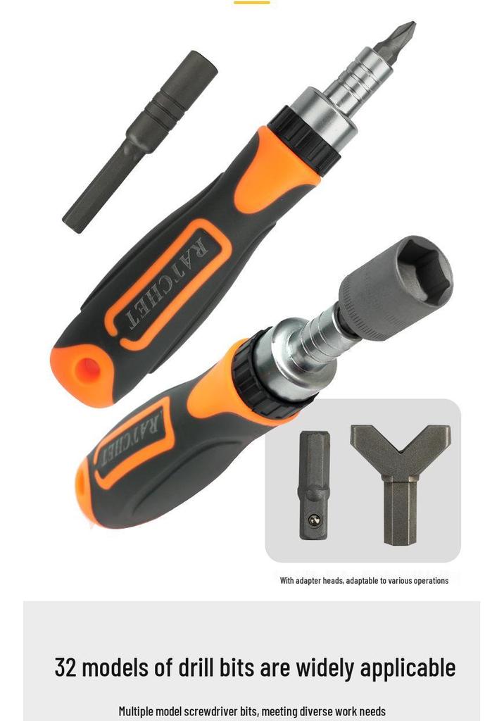 38-in-1 Multi-Functional Ratchet Screwdriver Set for Home Electrical Repair