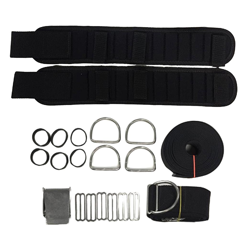 Scuba Diving Backplate Harness Donut BCD Holder Crotch Strap Weight